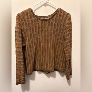 Vintage Pima cotton from Peru knitted sweater Ptp 19”